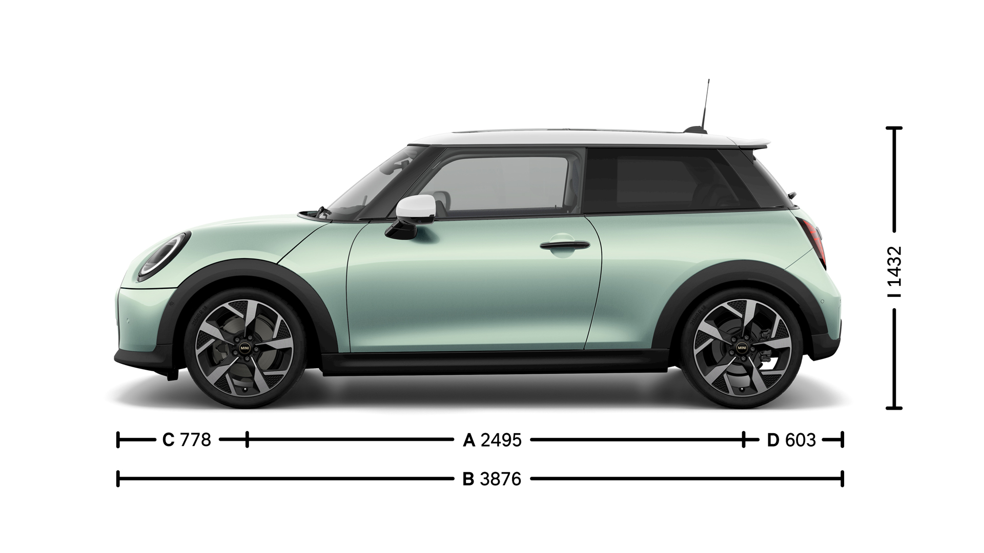 MINI Cooper 3-двери - Размеры – MINI - легендарные автомобили | Официальный  сайт