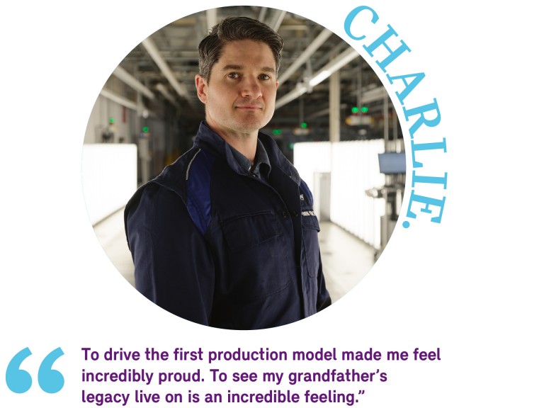 Headshot of MINI ambassador Charlie Cooper during his visit to Plant Oxford.